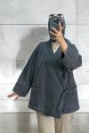 Kot Kimono Gri